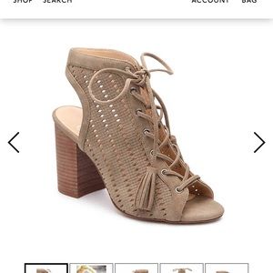 Jessica Simpson Tinnay Lace Up bootie sandal 7.5